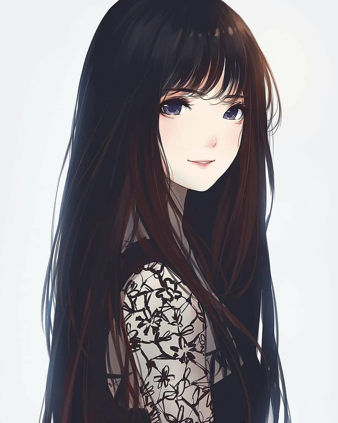 barbara eberle recommends anime girl long black hair pic