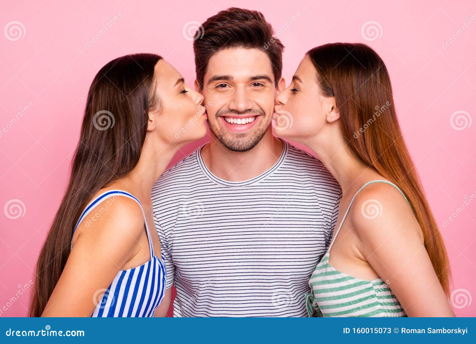 2girls 1 Guy line photo