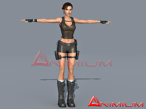 3d animation lara croft