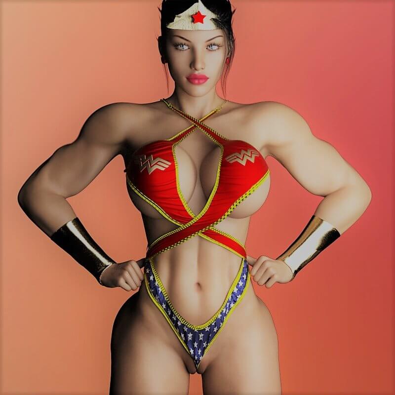 Wonder Woman Costume Sexy play playboy