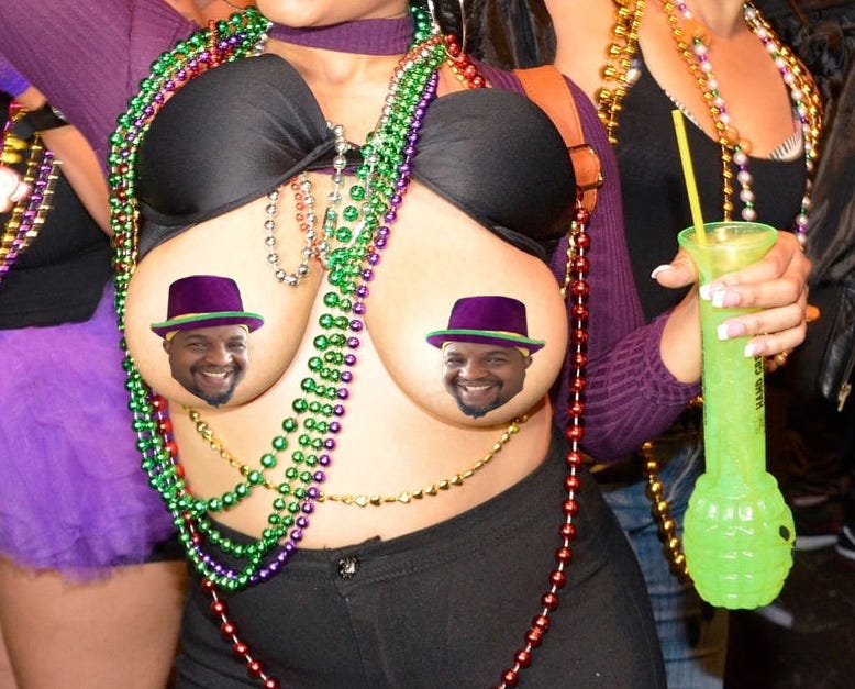 corey kim share mardi gras tits photos