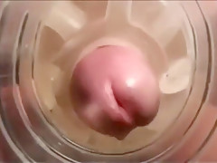 cumshot inside fleshlight