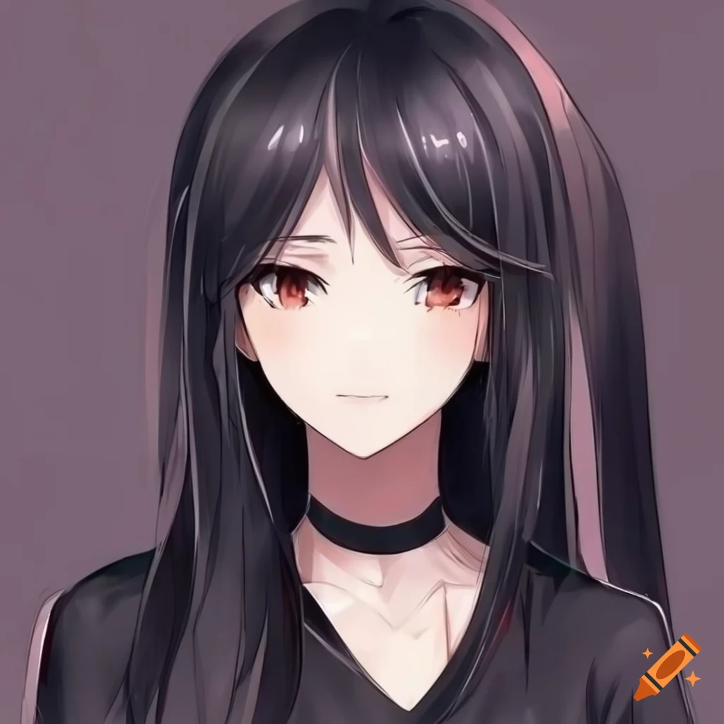 alyssa ling add anime girl long black hair photo