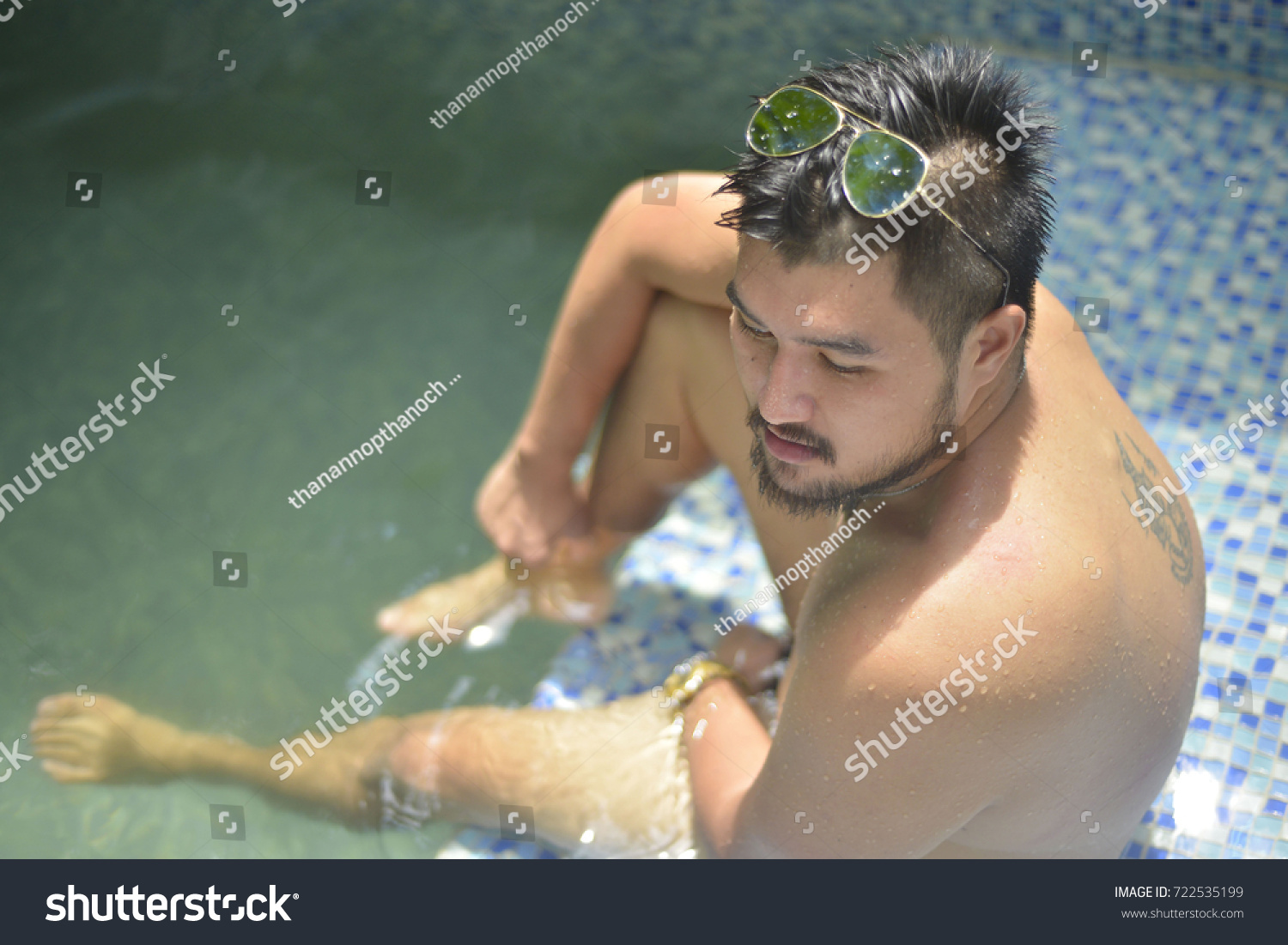 Best of Men nude in pool