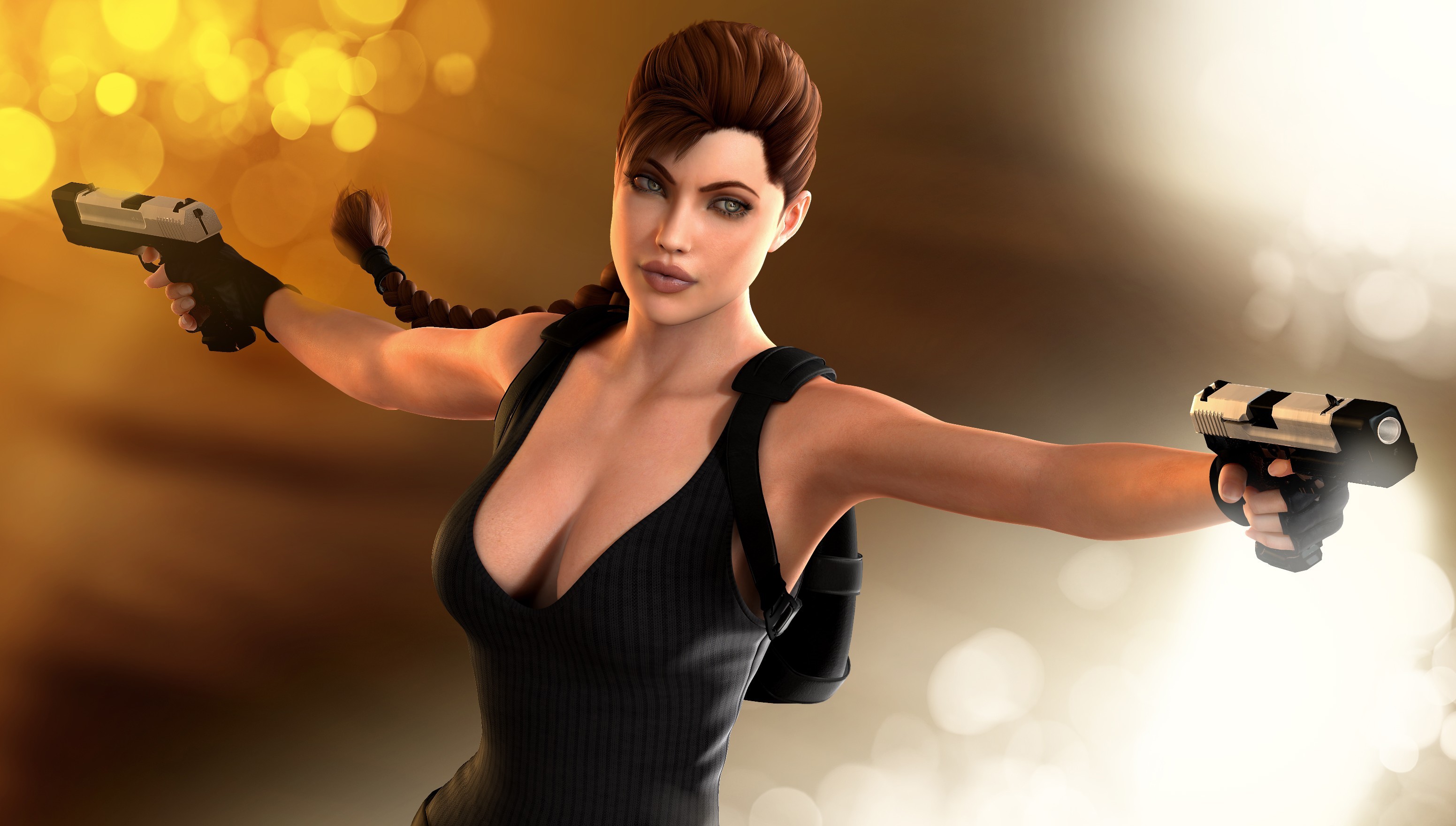 aziz amir add photo 3d animation lara croft