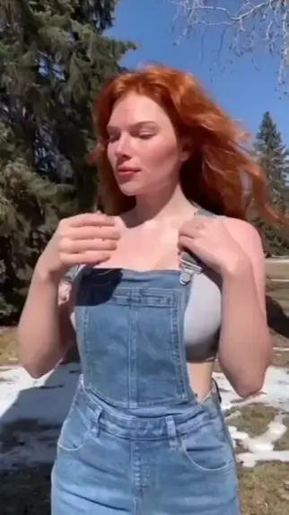 crystal downing recommends redhead boob drop pic