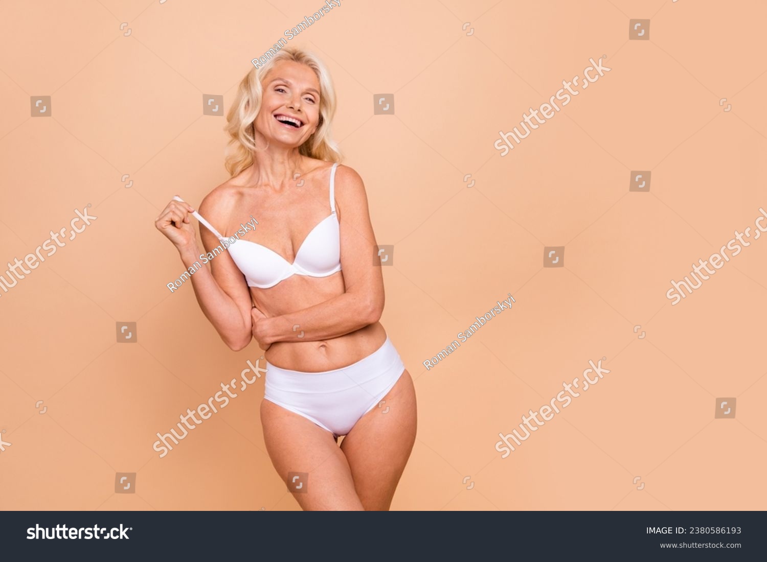 older woman undress