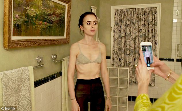 crystal dews add lily collins tits photo