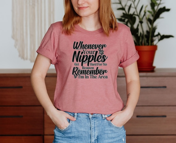 hard nipple thru shirt