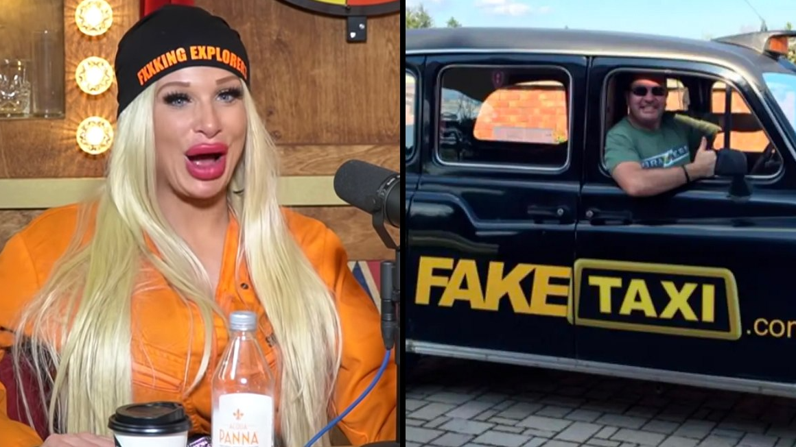 Female Fake Taxi Com kitchen table