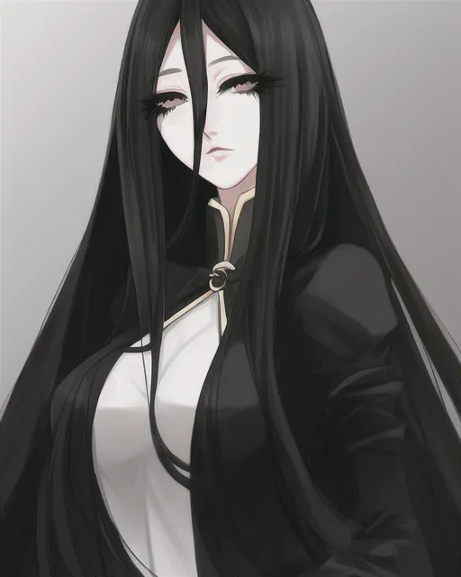 derek sam recommends anime girl long black hair pic