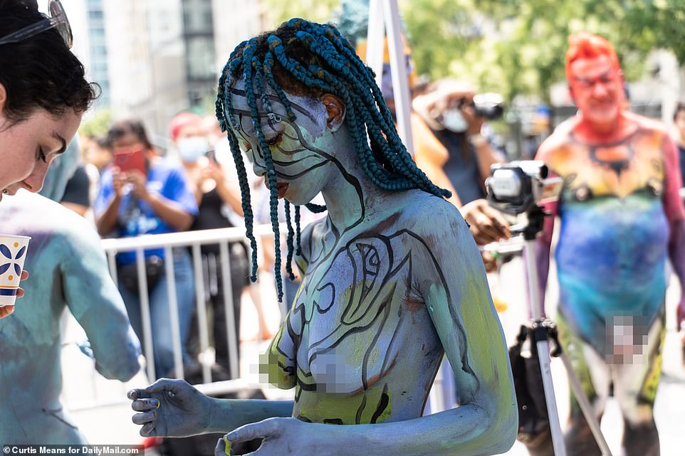 connie hipp add nude body paint festival photo