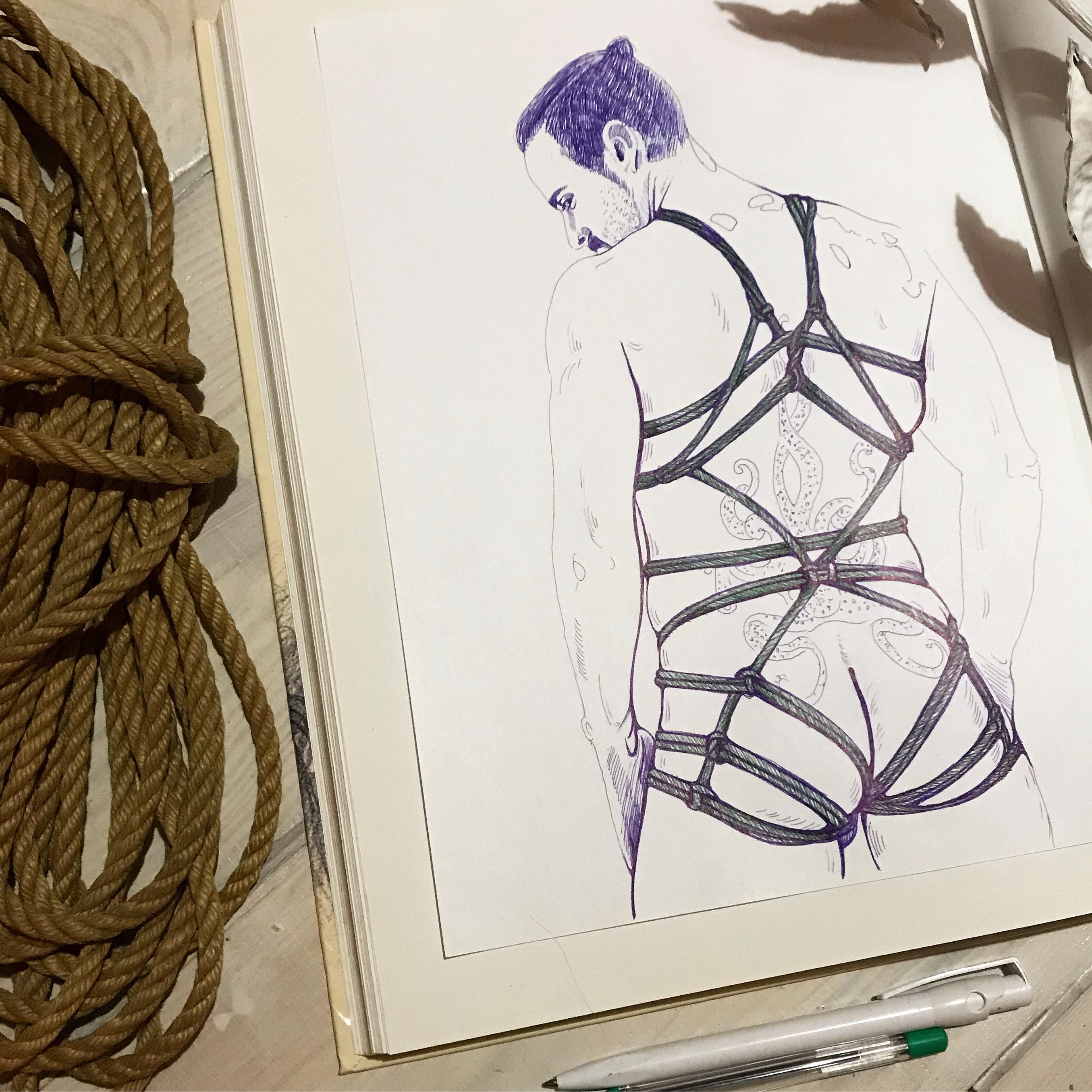 dawn stockton recommends Male Bondage Drawings