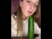 ayulia putri recommends Deepthroating Cucumber