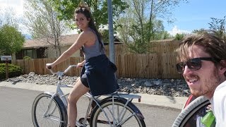 riding bike no panties