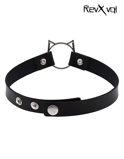 Goth Cat Collar full vids