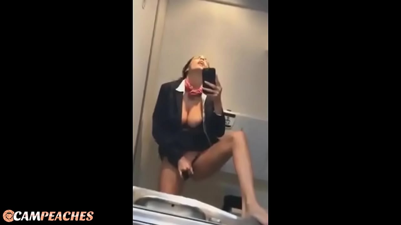 Flight Attendant Naked spreading ass