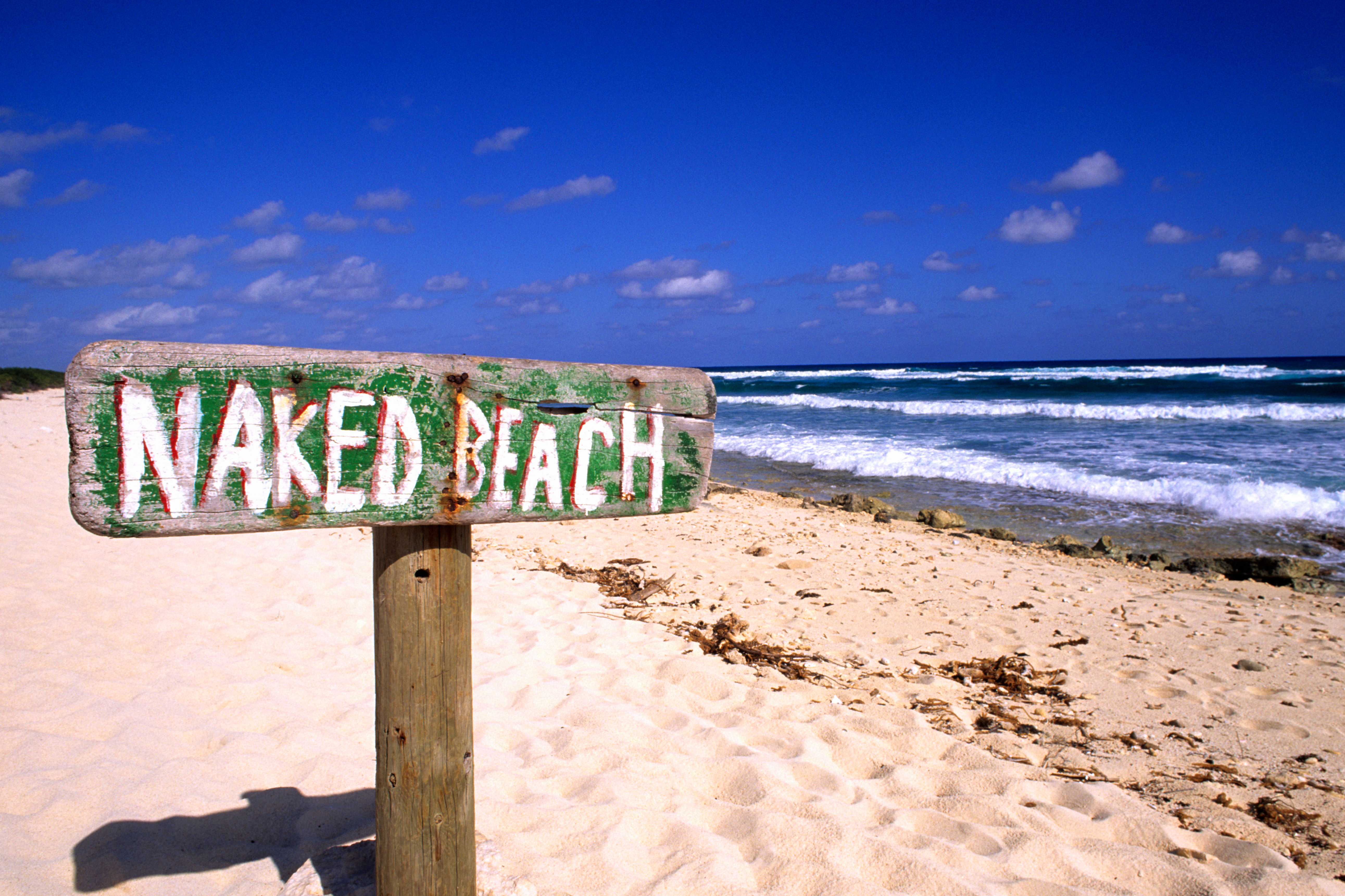 get naked at beach