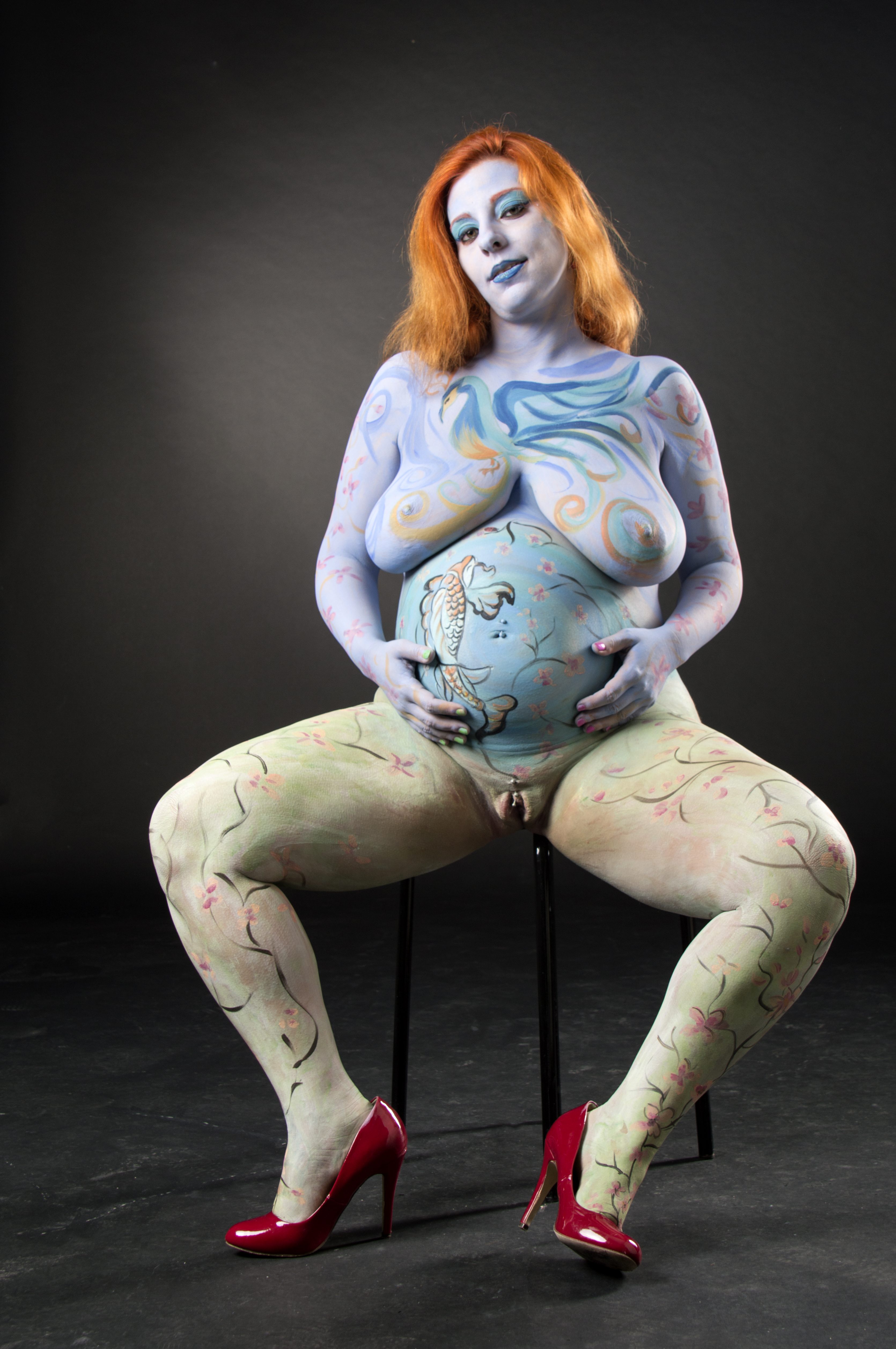 cathy mccollum add nude bodypainting photo