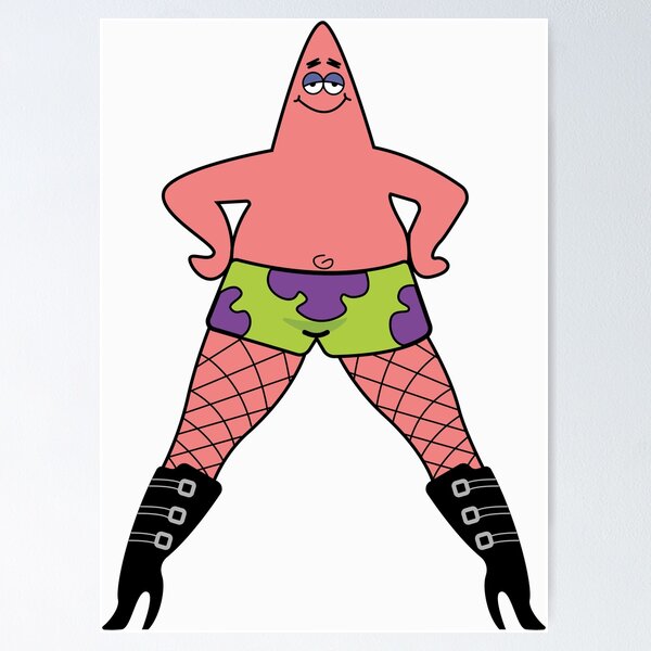 Patrick Star Fishnets gush bustybritain